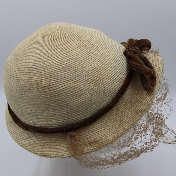 Vintage Marshall Field & Co Chicago Hat Cloche 1950s Cosplay Hat - Picture 11 of 14